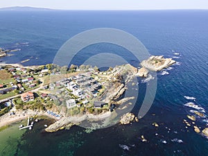 Aerial view of Black sea coast near Arapya beach, Bulgaria