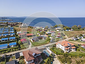 Aerial view of Black sea coast near Arapya beach, Bulgaria