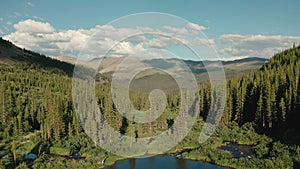 Aerial view of BLUE LAKES TRAILHEAD, BRECKENRIDGE Colorado