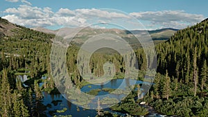 Aerial view of BLUE LAKES TRAILHEAD, BRECKENRIDGE Colorado