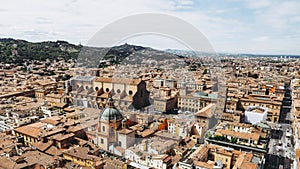 Aerial view of Bologna