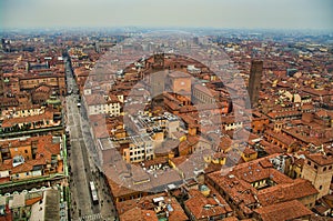 Aerial view of Bologna photo