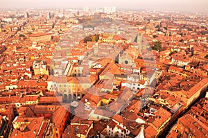 Aerial View of Bologna from the Tower