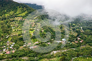 Aerial view of Boquete in the Chiriqui province of western Panama. photo
