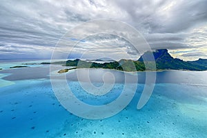 Aerial view on Bora Bora