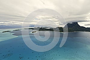 Aerial view on Bora Bora