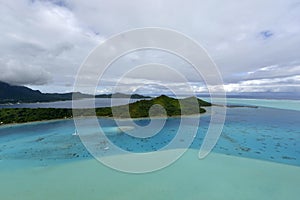 Aerial view on Bora Bora