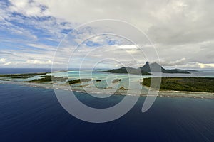 Aerial view on Bora Bora