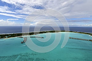 Aerial view on Bora Bora