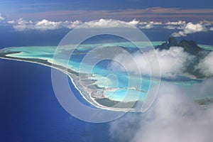 Aerial view on Bora Bora