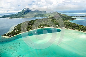 Aerial view Bora Bora
