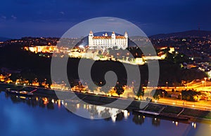 Letecký pohľad na Bratislavský hrad