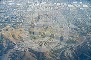 Aerial view of the Brea, Fullerton photo