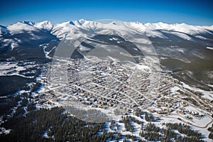 Aerial view: breckenridge, co from cessna