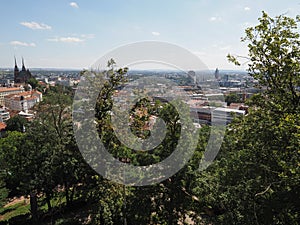 Aerial view of Brno