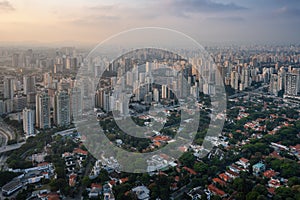 Aerial View of Brooklin Velho neighborhood - Sao Paulo, Brazil