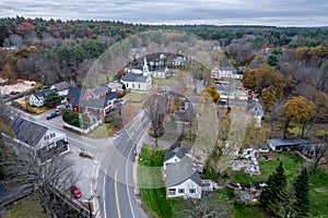Aerial view of Brookline, New Hampshire