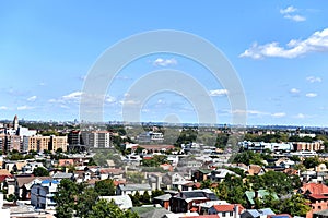 Aerial view brooklyn new york west end till flatlands