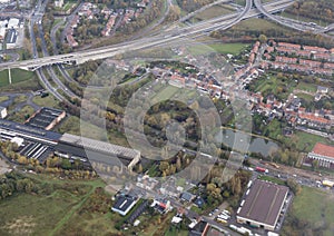 Aerial view of brussels, belgium