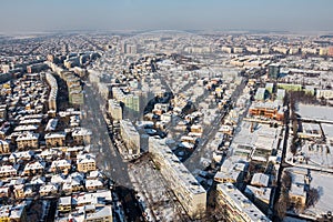 Aerial view from Bucharest