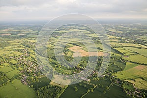 Aerial view of Buckinghamshire Landscape