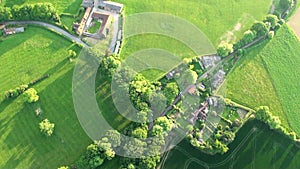 Aerial view of Buckinghamshire Landscape