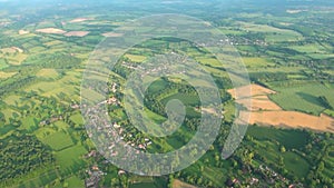 Aerial view of Buckinghamshire Landscape