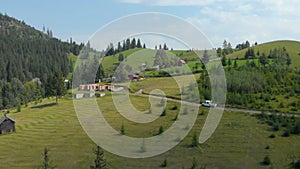 Aerial view of Bucovina, Romania