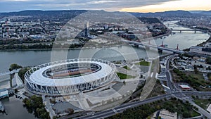 Aerial view of Budapest National Athletics Centre