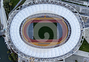 Aerial view of Budapest National Athletics Centre