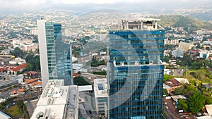 Aerial view of buildings in Tegucigalpa