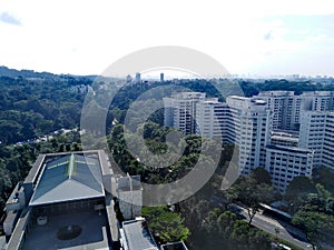 Aerial view of Bukit Batok nature park photo