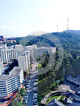 Aerial view of Bukit Batok East in Singapore photo