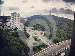 Aerial view of Bukit Timah hill