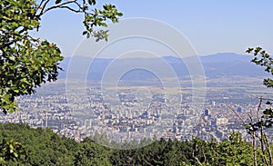 Aerial view of bulgarian capital Sofia