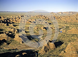 Aerial view of the Bungle Bungles national park.