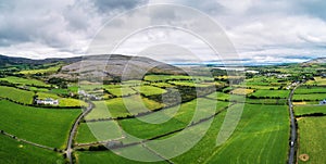 Aerial view of The Burren in Ireland photo