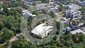 Aerial view of the Business faculty hall in university Malaya.