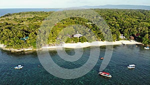 Aerial view, Cabilao island, Filipino photo
