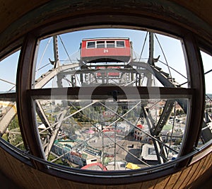 Aerial View from the Cabin of Prater Wheel