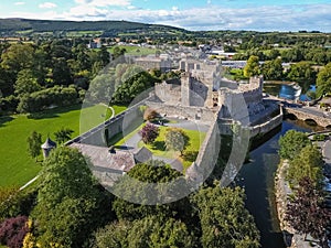 Aerial view. Cahir Castle. county Tipperary. Ireland