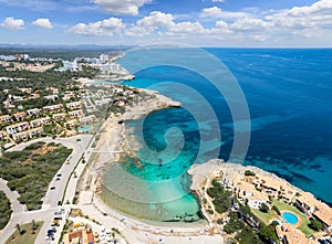 Aerial view with Cala Murada