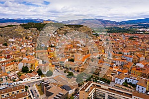 Aerial view of Calatayud cityscape photo
