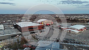 Aerial view of Calgary\'s Stampede Grounds