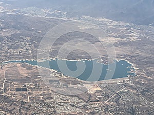 Aerial view of California from an Airplane