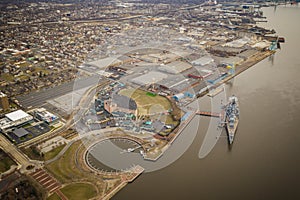 Aerial view of Camden new jersey