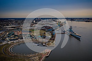 Aerial View of Camden New Jersey