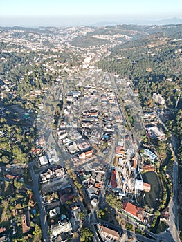 Aerial view of the Campos do Jordao Capivari Pedra do Bau