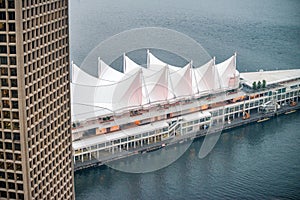 Aerial view of Canada Place, Vancouver - BC