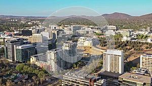 Aerial view of Canberra City, the capital of Australia